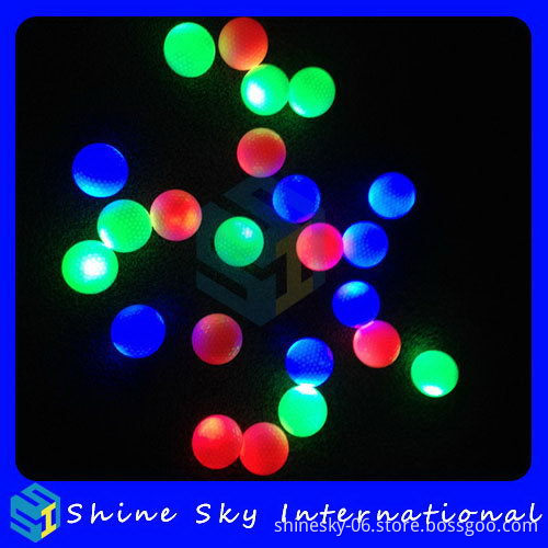 High Quality Cheapest Gloving Colorful Led Golf Ball